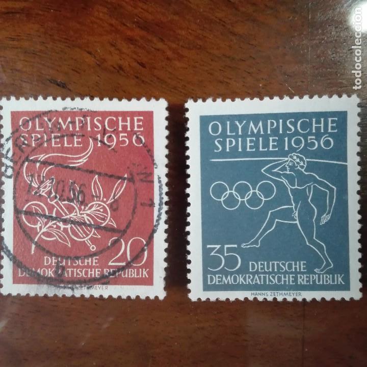 Sellos: DDR 1956 YT NUM. 307 Y 308 - Foto 1