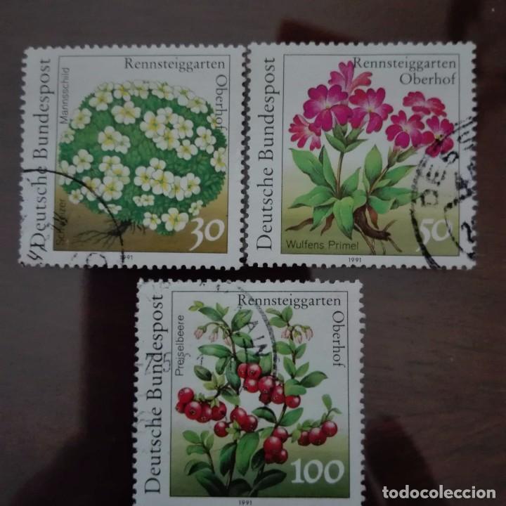 Briefmarken: REPUBLICA FEDERAL ALEMANA.- A&Ntilde;O 1991 YT NUM. 1337, 1338 Y 1340