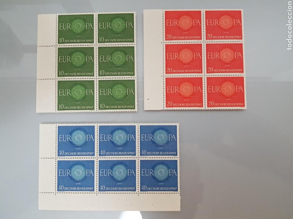 Sellos: SELLOS EUROPA 1960 BLOQUE 6 SERIE COMPLETA