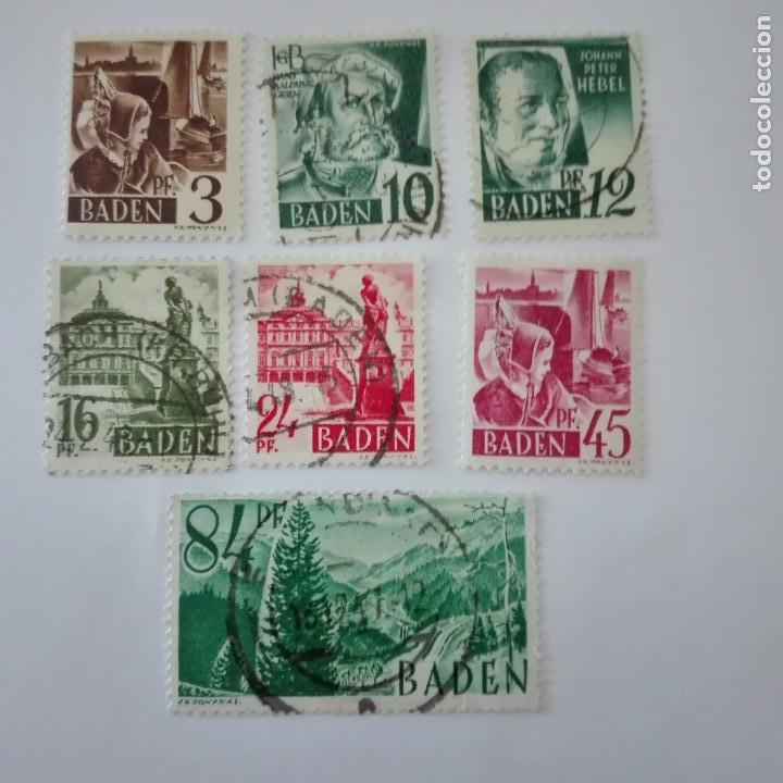 Stamps: OCUPACION ALIADA ZONA FRANCESA BADEN A&Ntilde;O DE 1947