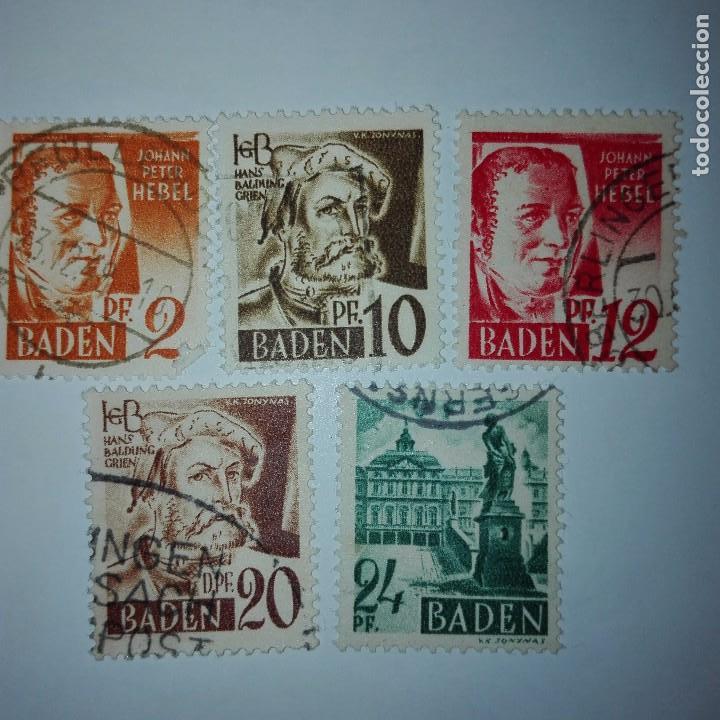 Briefmarken: OCUPACION ZONA FRANCESA BADEN A&Ntilde;O DE 1948