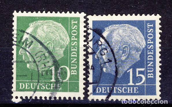 Selos: ALEMANIA.- REP. FEDERAL.-1953-54.- PRESID. HEUSS .- YVERT . NUM. 67-68.-