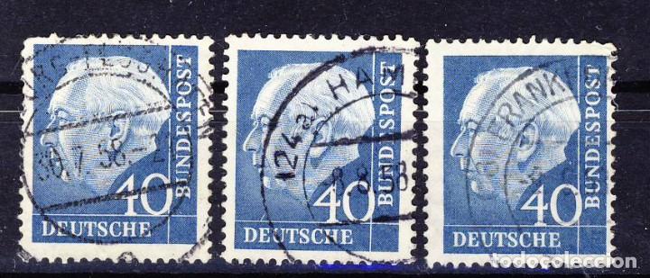 Selos: ALEMANIA.- REP. FEDERAL.-1957.- PRESID. HEUSS .- YVERT . NUM.126.-