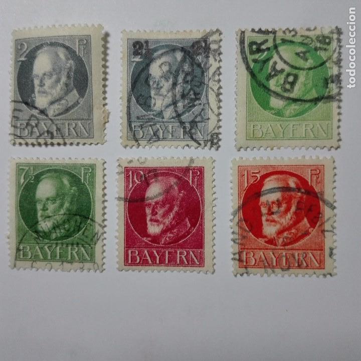 Sellos: BAVIERA A&Ntilde;O 1916 (6 VALORES) - Foto 1