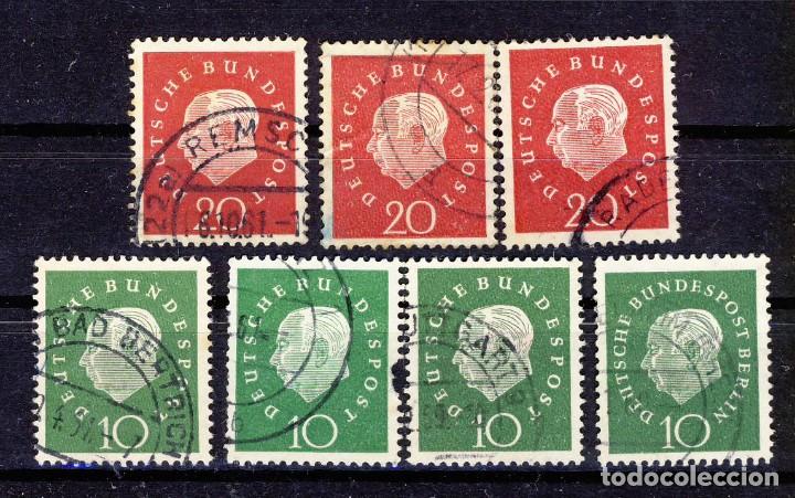 Stamps: ALEMANIA.- REP. FEDERAL.-1959.- PRESID. HEUSS .- YVERT . NUM.174 y 175.- (2)
