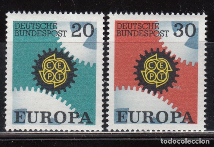 Sellos: ALEMANIA FEDERAL , 1967 YVERT N&ordm; 398 / 399 / ** / ,