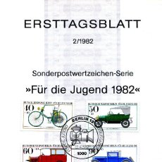 Sellos: BERLIN 1982 MICHEL: 660-661-662-663 TARJETA PRIMER DIA. Lote 107401227