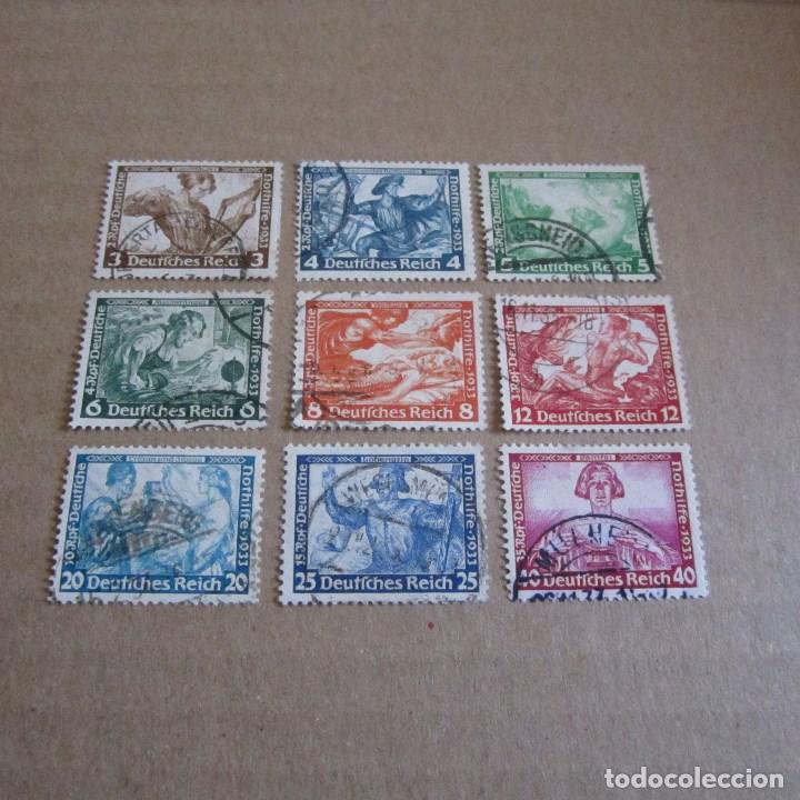 Sellos: ALEMANIA 1933 YVERT N&ordm; 470/478 WAGNER