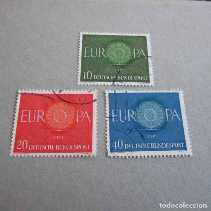 Francobolli: ALEMANIA FEDERAL 1960 YVERT N&ordm; 210/212, MATASELLADO TEMA EUROPA
