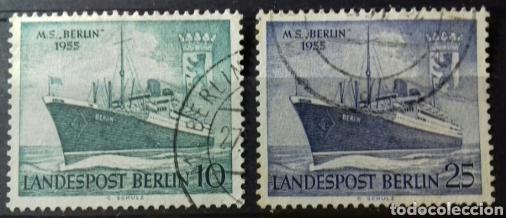 Sellos: Sellos de Berl&iacute;n, Barcos 1955 - Foto 1