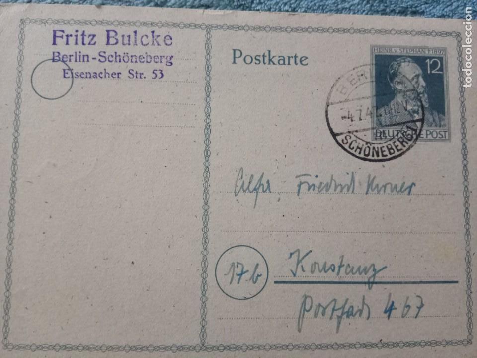 Briefmarken: 1947.ANTIGUA TARJETA POSTAL DE ALEMANIA.USADA.