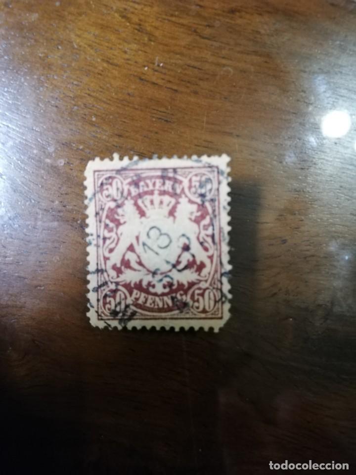 Sellos: BAVIERA   A&Ntilde;O 1878    YT 45 - Foto 1