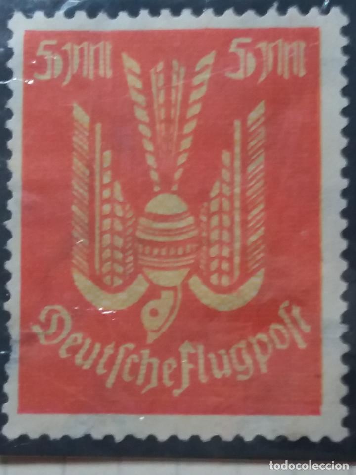 Sellos: DEUTSCHE FLUGPOST, 5 MARK, 1923, NUEVO. - Foto 1