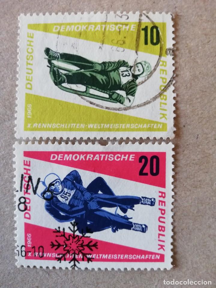 Sellos: DDR A&Ntilde;O 1966 YT NUM. 853 Y 854 - Foto 1
