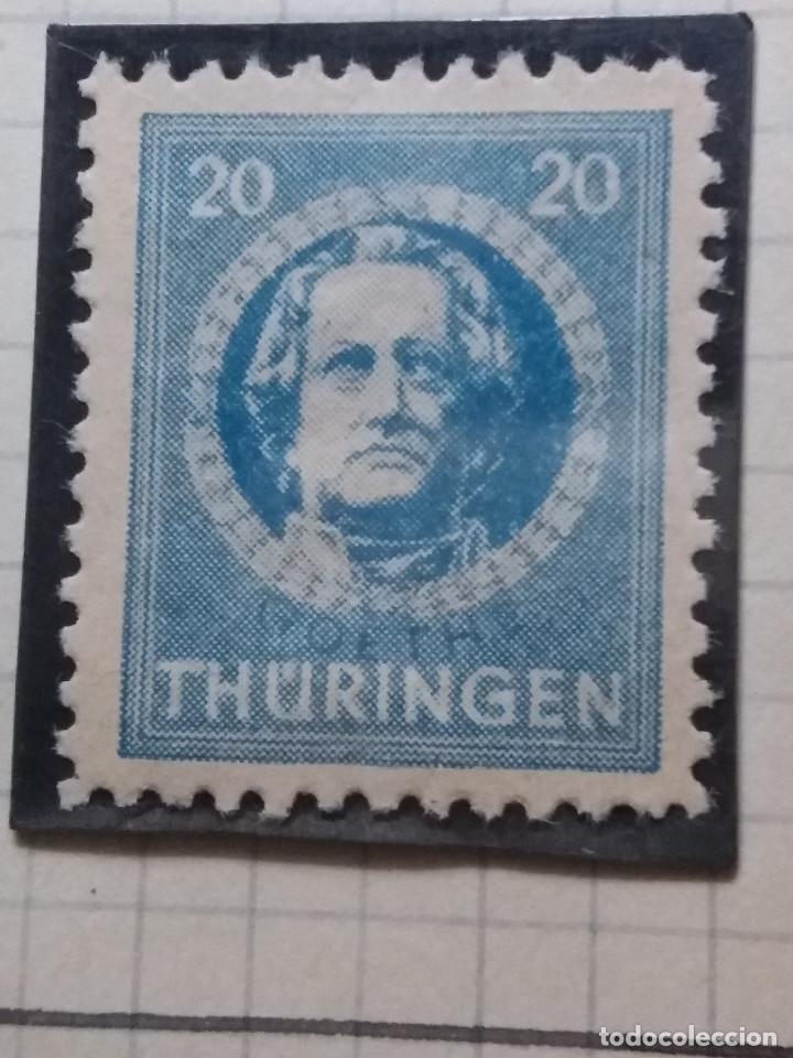 Selos: SELLO ALEMAN, ocupacion,THURINGEN 20 1945