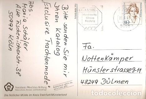 Sellos: Alemania & Marcofilia, Colonia, Renania del Norte, Molino, Dulmen 1995 (7677)