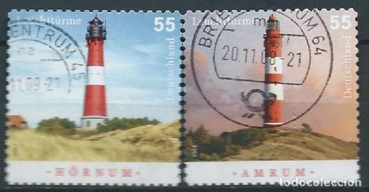 Francobolli: ALEMANIA 2008 FAROS PAR S/AH USADOS MI 2682-83 YV 2504-05