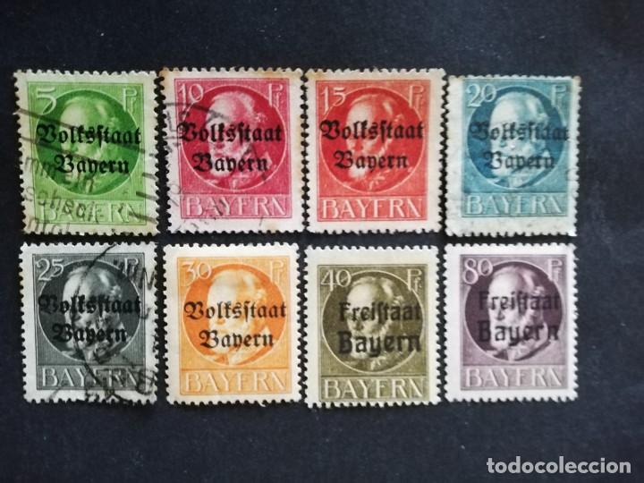 Sellos: BAVIERA A&Ntilde;O 1919 SOBRECARGADOS - Foto 1