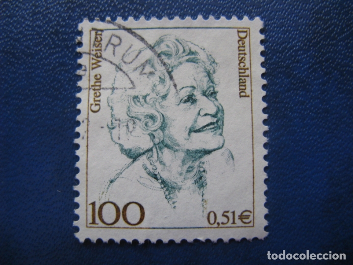 Sellos: alemania, grethe weiser - Foto 1