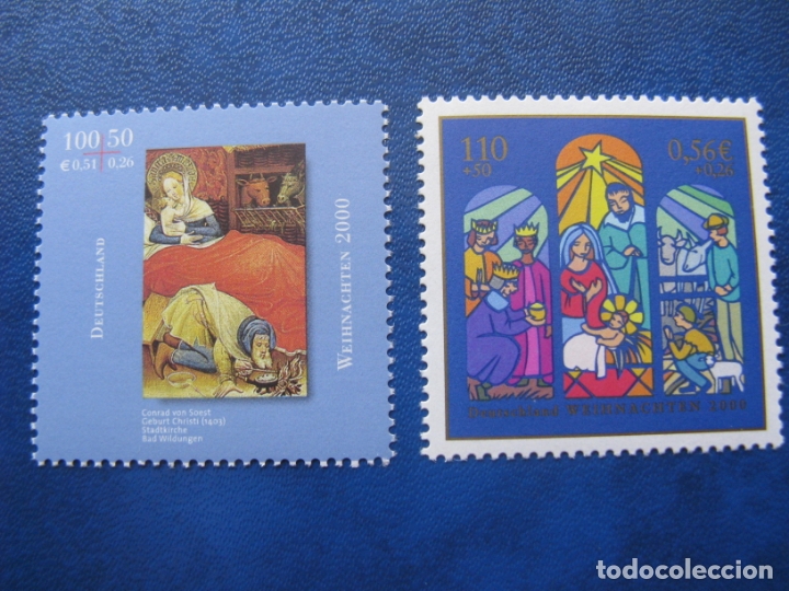 Sellos: alemania, navidad 2000 - Foto 1