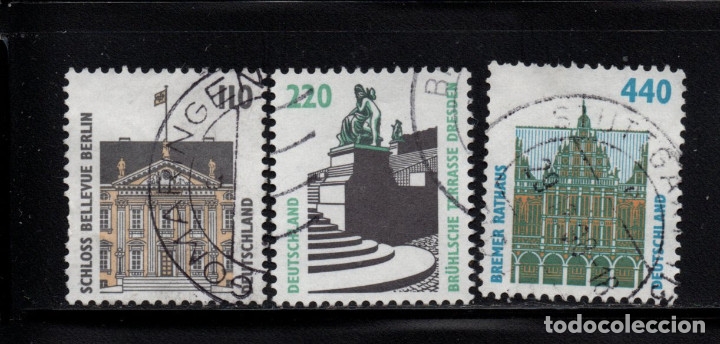 Sellos: ALEMANIA 1766/68 - A&Ntilde;O 1997 - MONUMENTOS - Foto 1