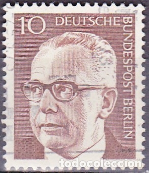 Selos: 1970-73 - ALEMANIA - BERLIN - EDIFICIOS HISTORICOS - PRESIDENTE GUSTAV HEINEMANN - YVERT 341