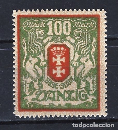 Sellos: DANZIG 1922 - ESCUDO DE ARMAS - MNH** - Foto 1