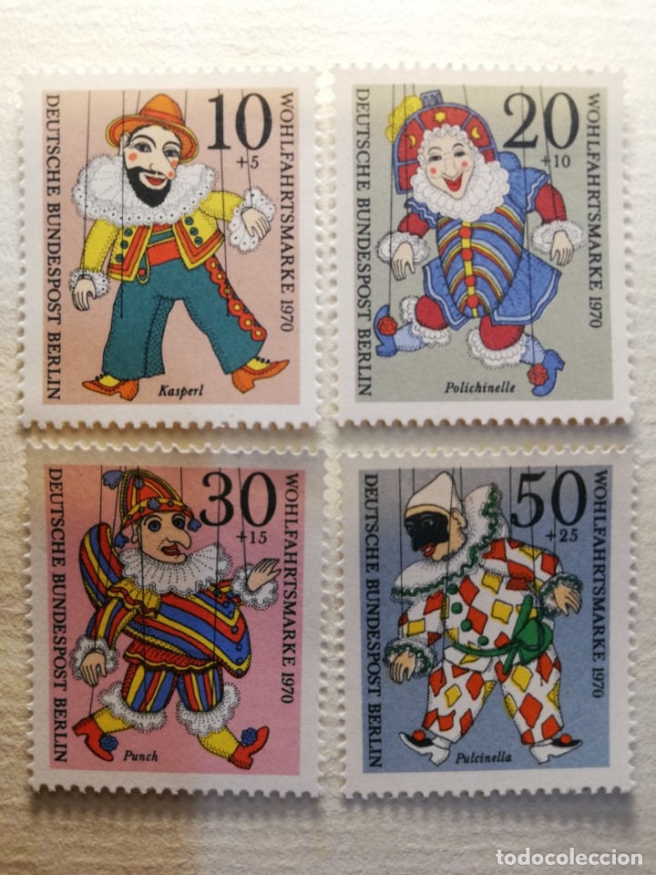 Briefmarken: BERLIN YT NUM DEL 335 AL 338 A&Ntilde;O 1970