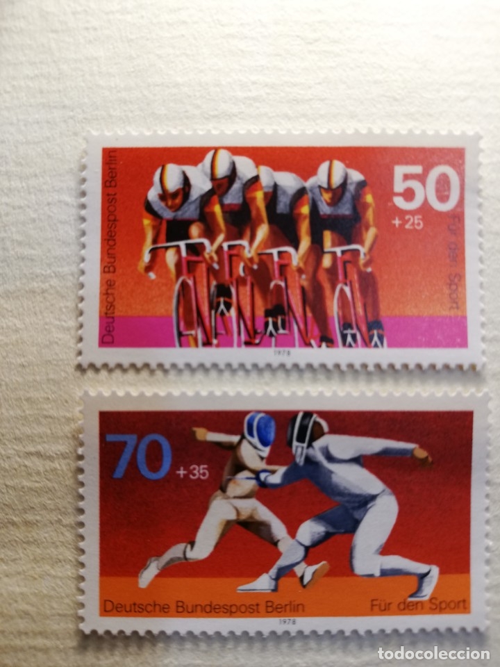 Sellos: BERLIN YT NUM. DEL 528 AL 529 A&Ntilde;O 1978 - Foto 1