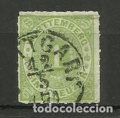 Stamps: ALEMANIA - WURTTEMBERG 1869 - CIFRAS - SELLO USADO