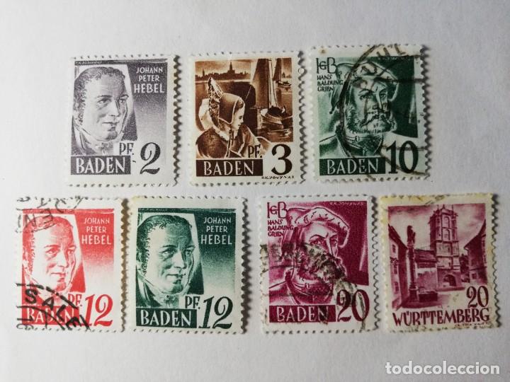 Francobolli: OCUPACION ZONA FRANCESA BADEN A&Ntilde;OS 1947-1948 Y 1949