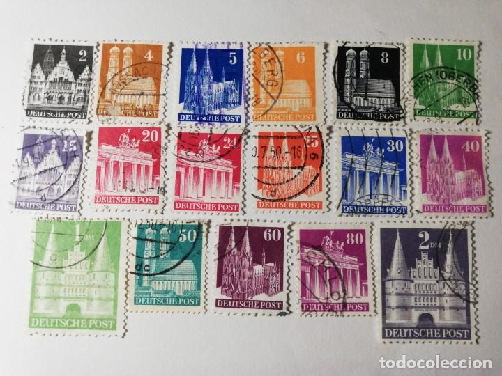 Timbres: OCUP ALIAD ZONA BRITANICA AMERICANA A&Ntilde;O 1948 YT 41.42.43.44.46.48.50.52.54.55.56.58.60.61.62.65 Y 66