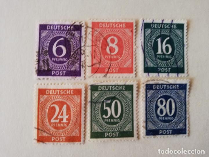 Briefmarken: OCUPACION ALIADA A&Ntilde;O 1946 YT 6.7.13.15.22Y 25