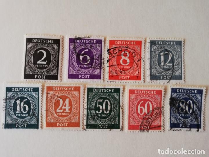 Timbres: OCUPACION ALIADA A&Ntilde;O 1946 YT 2.6.7.9.13.15.22.23 Y 25