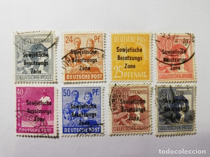 Briefmarken: OCUPACION ALIADA ZONA RUSA YT DDZS 12-16-17-18-19-20-21 Y 22 YA REBAJADO EN EL 50%
