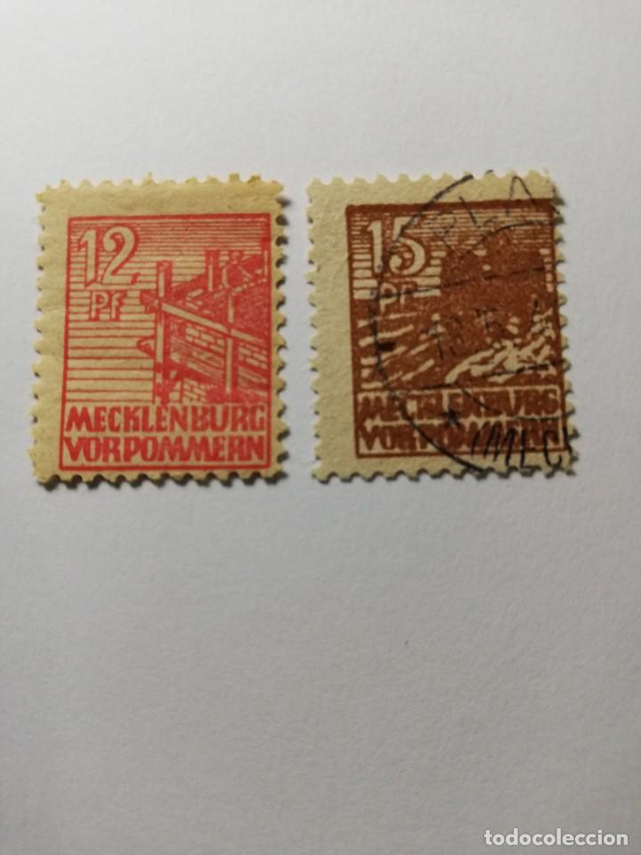 Briefmarken: MECKLEMBURG A&Ntilde;O 1946 YT DD-MP 32 Y 42