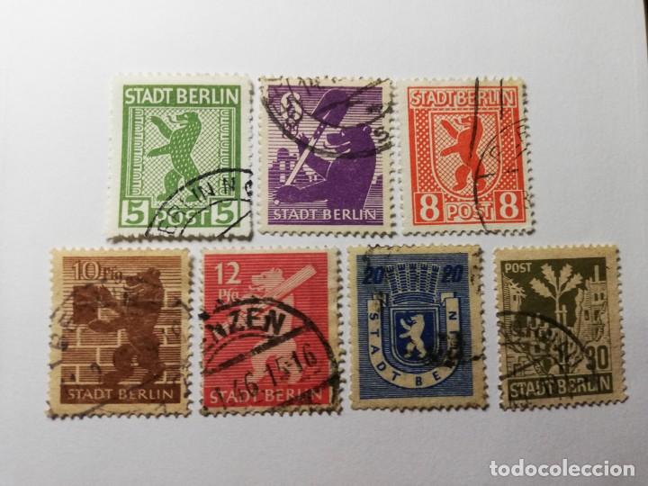 Sellos: OCUPACION ALIADA ZONA RUSA BERLIN A&Ntilde;O 1945 YT DD-BE 1-2-3-4-5-6 Y 7