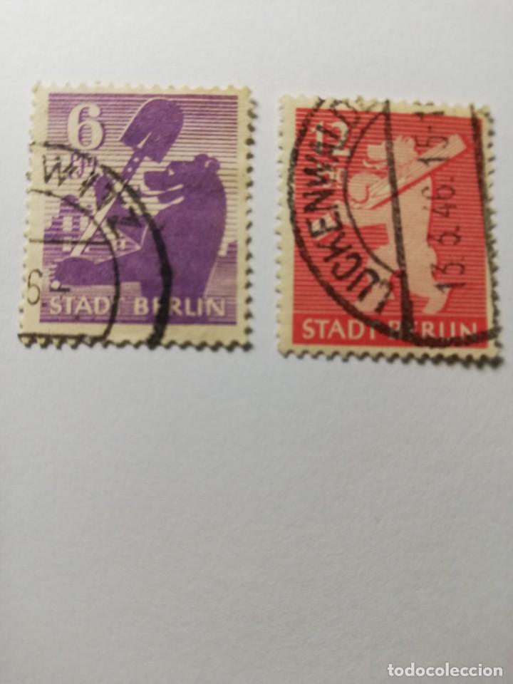 Sellos: OCUPACION ALIADA ZONA RUSA BERLIN A&Ntilde;O 1945 YT DD-BE 2 Y 5