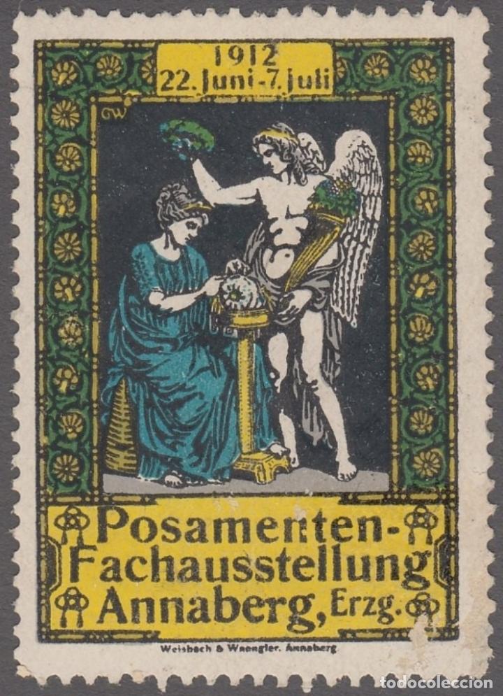 Briefmarken: F-EX14949 GERMANY CINDERELLA 1912 ANNABERG FAIR 5x3,5 cm.