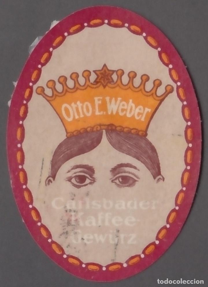 Francobolli: &rdquo;F-EX15570 GERMANY ALEMANIA ADVERTISING POSTER CINDERELLA COFFEE OTTO WEBER. 40x55mm.&rdquo;