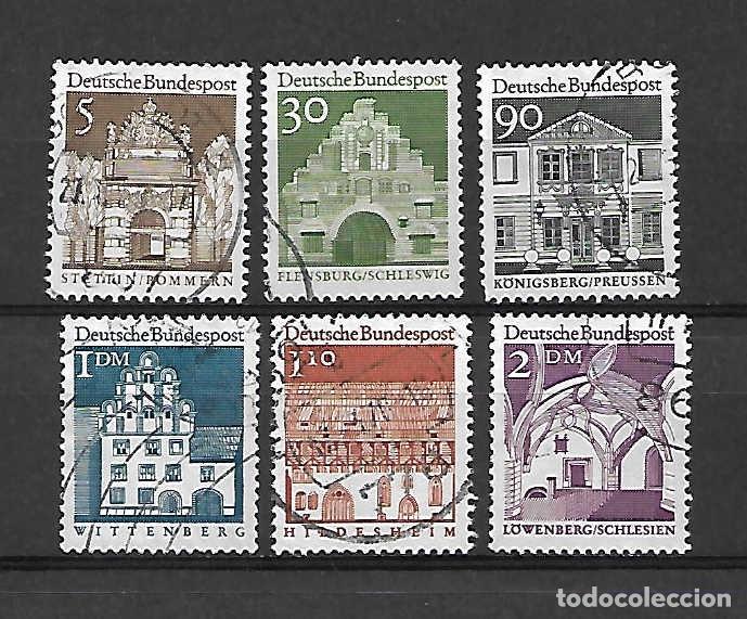 Sellos: edificios hist&oacute;ricos. alemania. emit. a&ntilde;o 1966 - Foto 1
