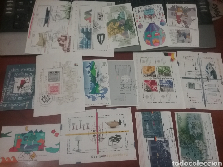 Sellos: HB (14) Alemania R. Federal mtdos/Recuperados/1997-98-99/infancia/juventud/naturaleza/arte/aviones/