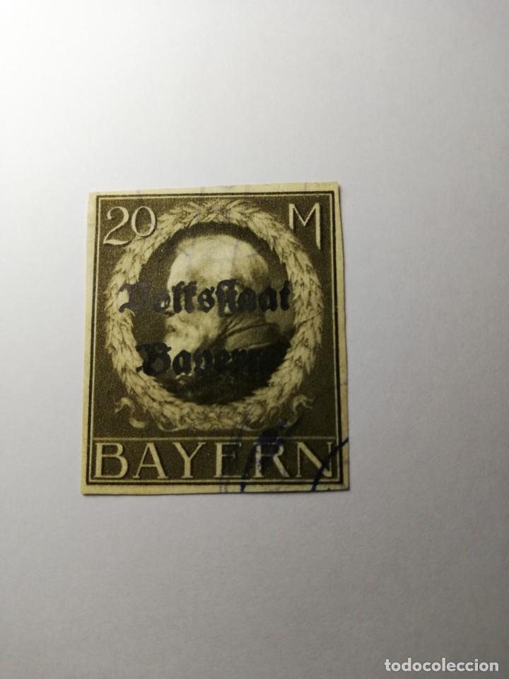 Sellos: BAVIERA A&Ntilde;O 1919 YT 135a - Foto 1