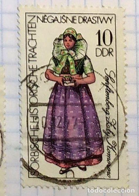 Timbres: ALEMANIA DEUTSCHE BUNDESPOST CIRCULADO DIBUJOS COLORIDOS SE&Ntilde;ORA