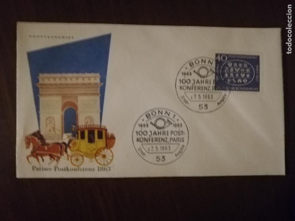 Stamps: SOBRE PRIMER DIA. ALEMANIA. BONN, 1963. VER FOTO.