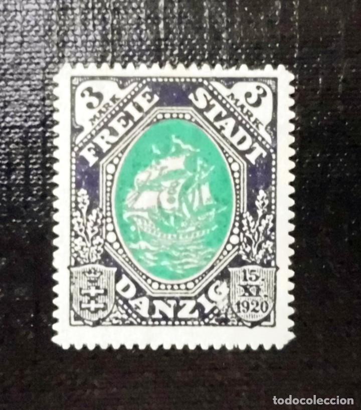Selos: 1920 ALEMANIA, PROCLAMACION DE LA CIUDAD LIBRE DE DANZIG, 3 MK