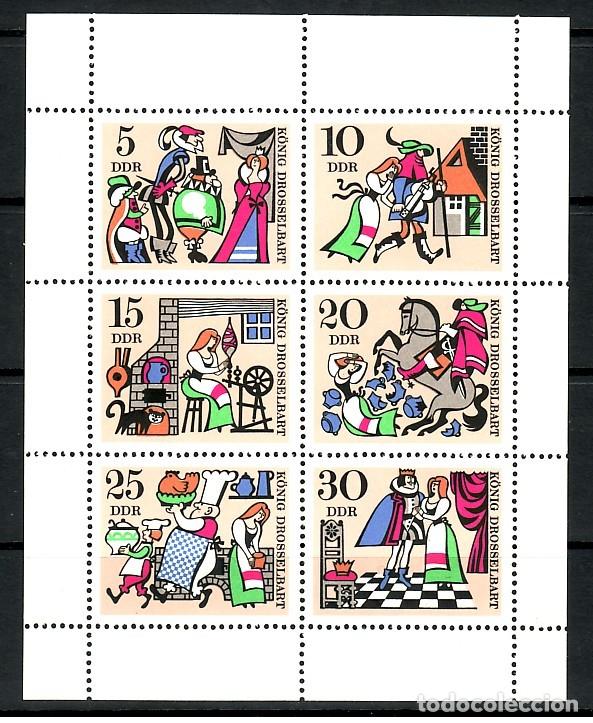 Francobolli: TEMA CUENTOS. ALEMANIA D 1967 1020/25 6v. REY DROSSELBART