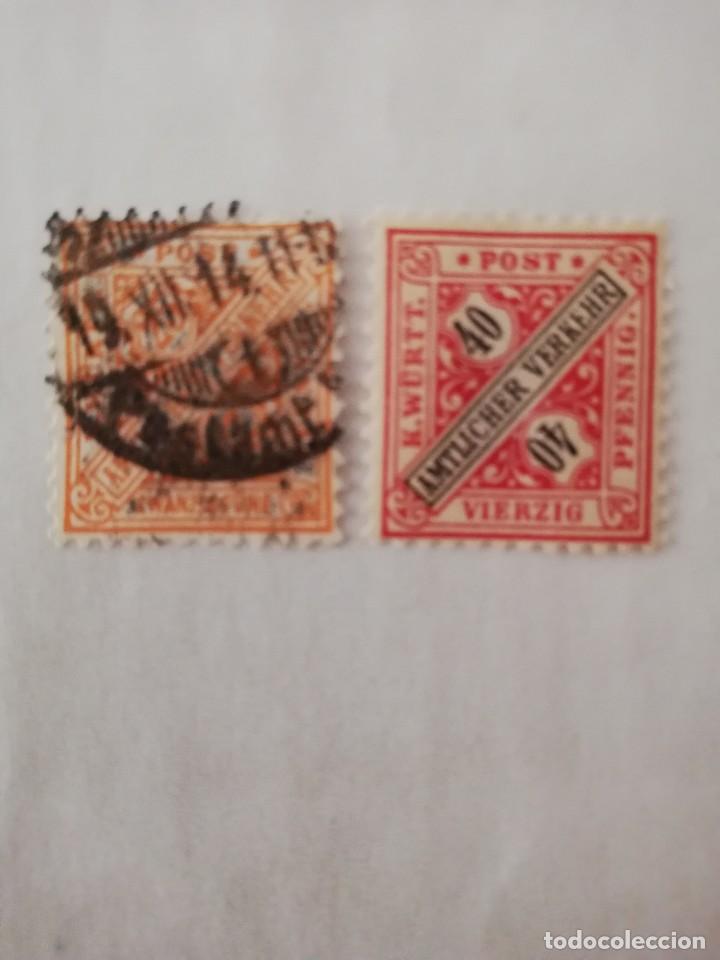 Stamps: W&Uuml;RTTEMBERG S-50 Y S-52 A&Ntilde;O ENTRE 1906Y 1919