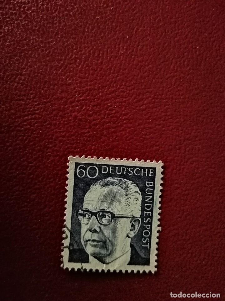 Briefmarken: ALEMANIA - VALOR FACIAL 60 - A&Ntilde;O 1971 - PRESIDENTE: GUSTAV HEINEMANN - YV 512 - MI 690