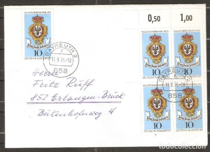 Sellos: ALEMANIA.19675. SOBRE CERTIFICADO. MI 866